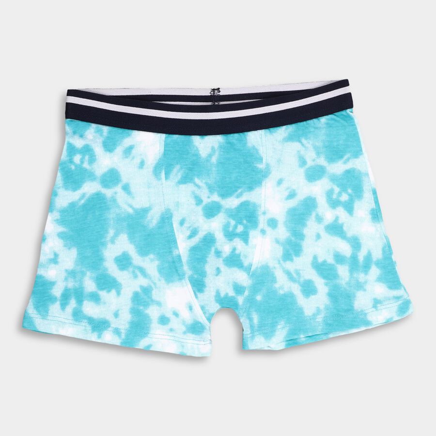 Boy's Cotton Briefs, Teal Blue, large image number null