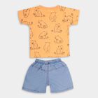 Infant Boys' 100% Cotton Baba Suit , नारंगी, small image number null