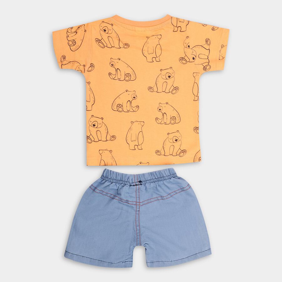 Infant Boys' 100% Cotton Baba Suit , नारंगी, large image number null