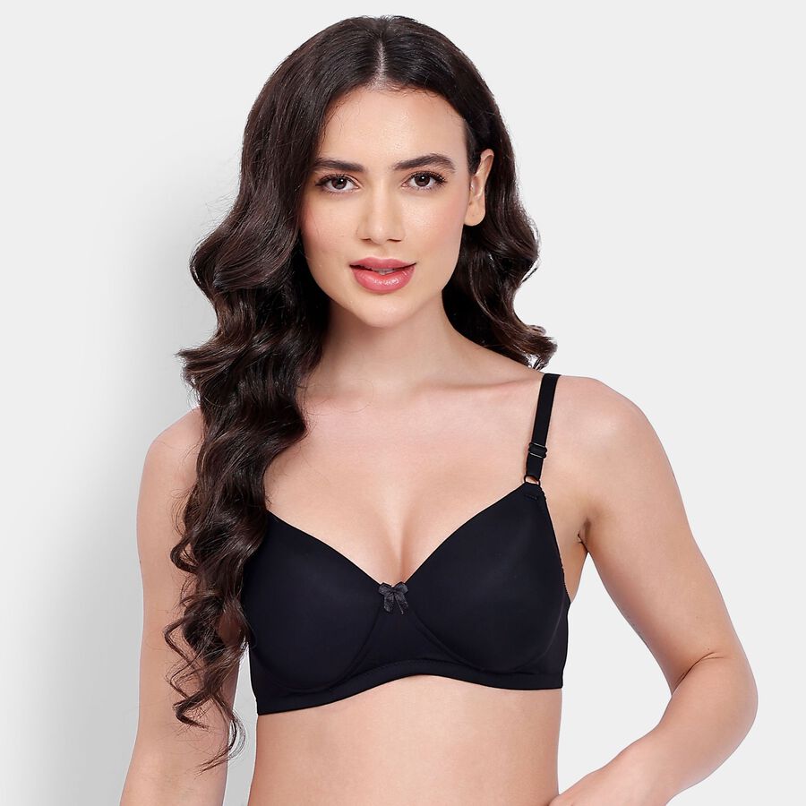 Ladies' Bra, काला, large image number null