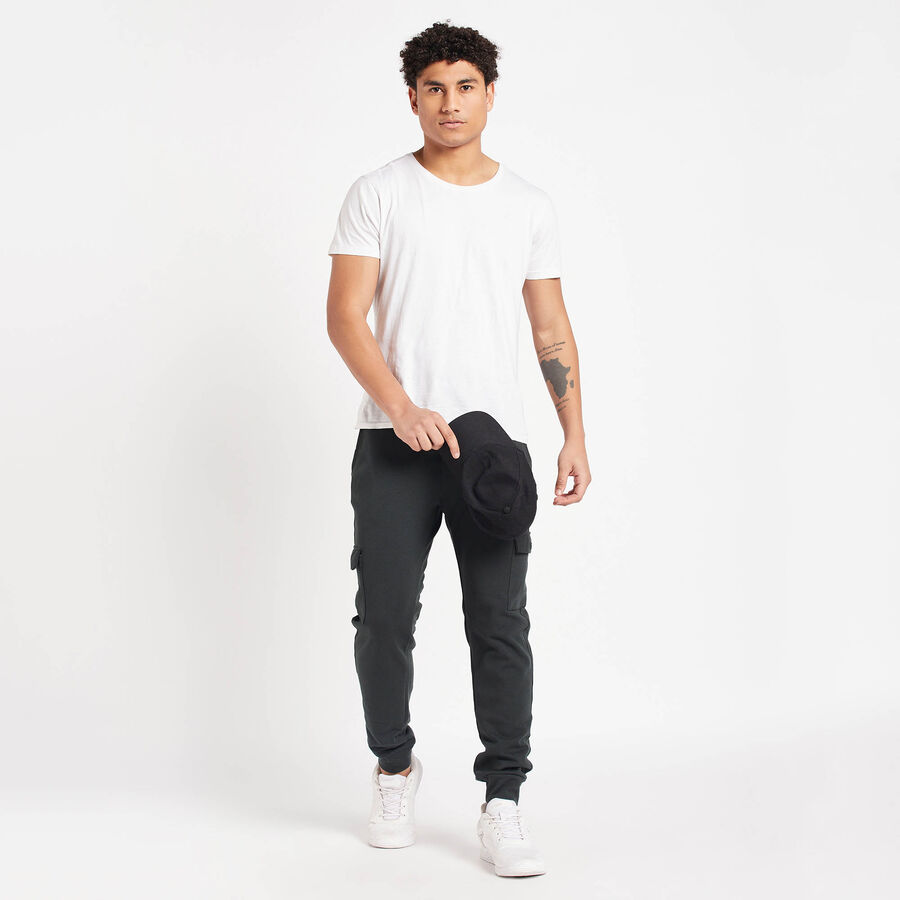 Solid Track Pants, Dark Green, large image number null