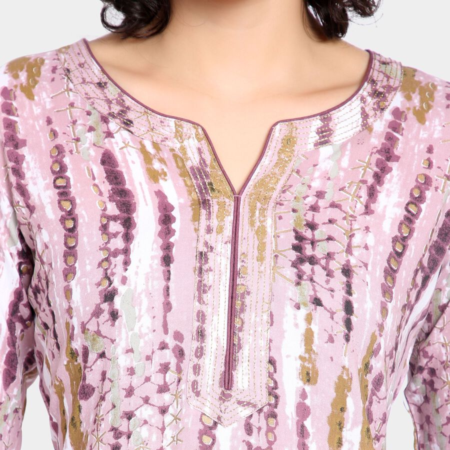 Ladies' Kurta, हल्का गुलाबी, large image number null