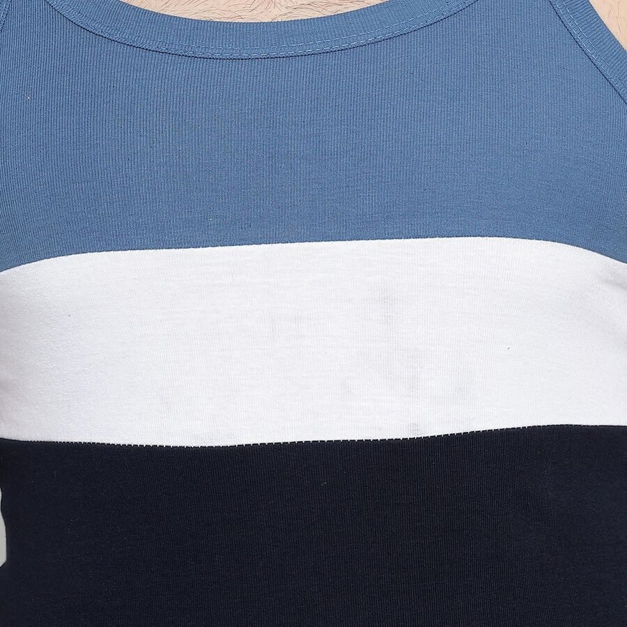 Men's 100% Cotton Gym T-Shirt , नेवी ब्लू, large image number null