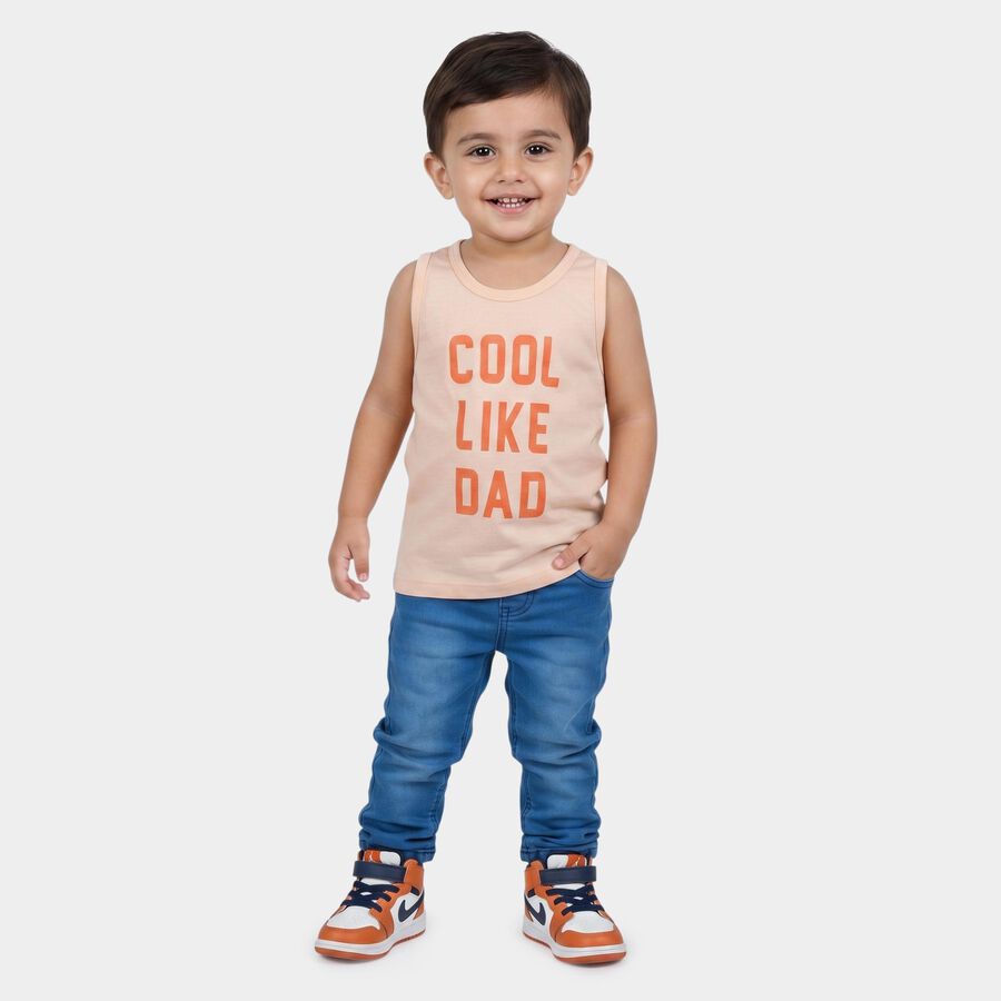 Infants' Vest, Peach, large