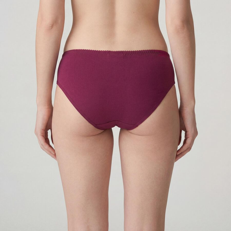 Women's Wine Cotton Regular Fit Panty, Wine, large