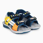 Boys' Blue Velcro Strap Strappy Sandals, Teal Blue, small