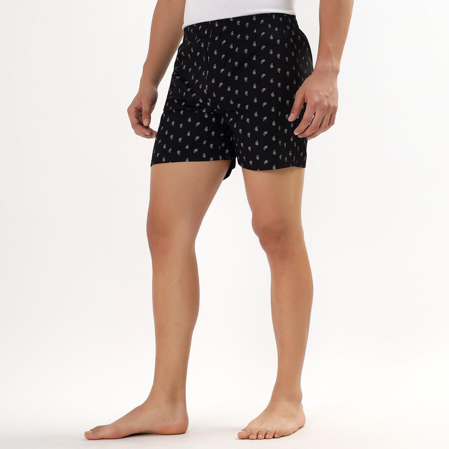 Men's 100% Cotton Boxers , Black, large image number null