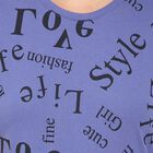 Round Neck T-Shirt, नीला, small image number null
