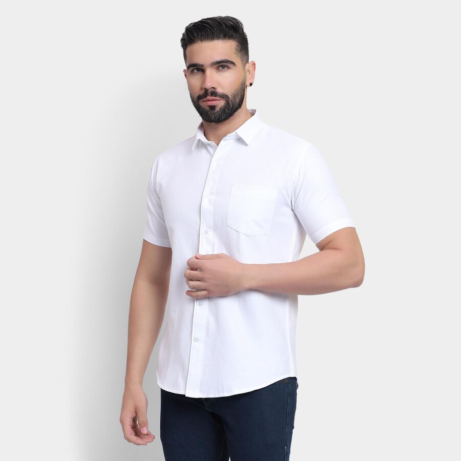 Men's Casual Shirt, सफ़ेद, large image number null
