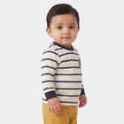 Infants Navy Blue Cotton Crew Neck Regular T-Shirt, Navy Blue, small