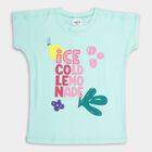 Girl's 100% Cotton T-Shirt , हल्का हरा, small image number null