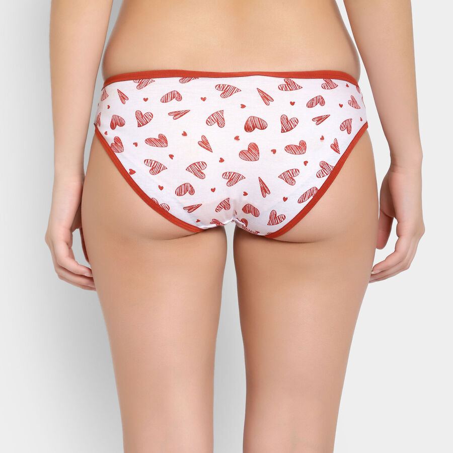 Cotton Printed Panty, Red, large image number null