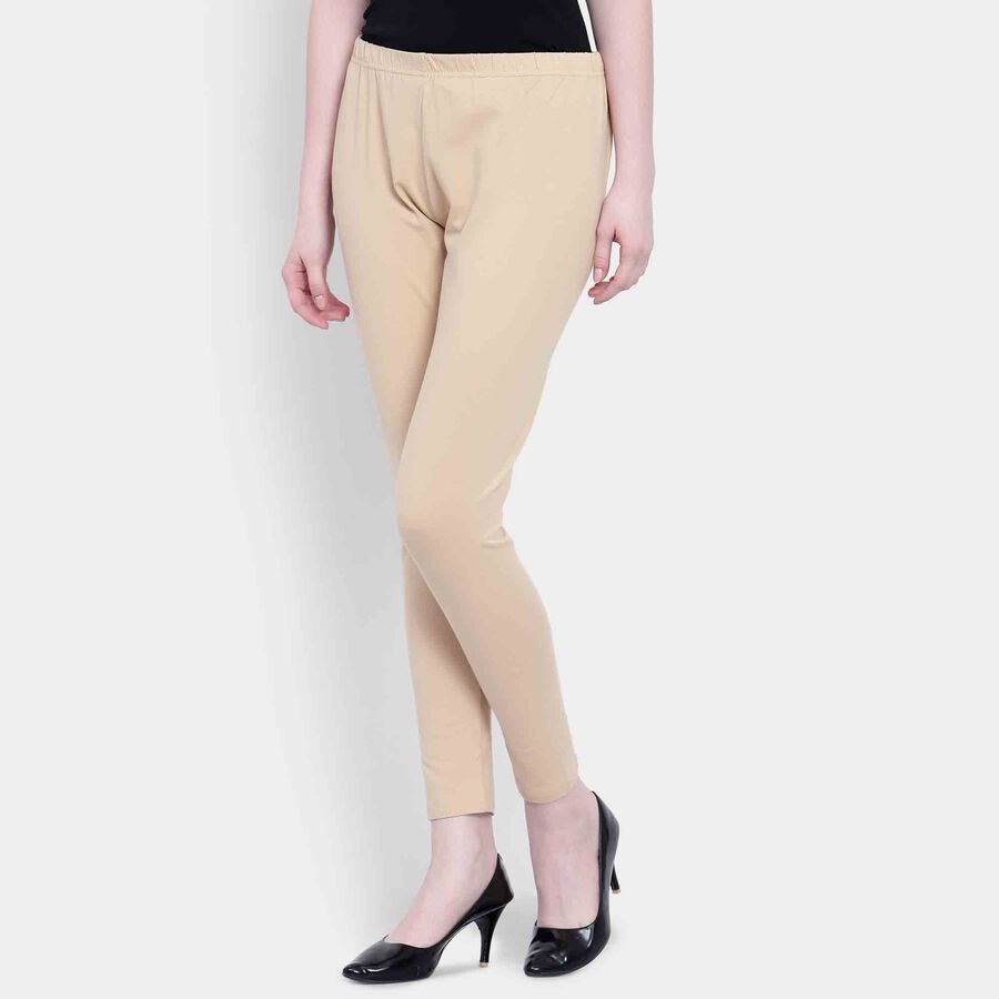 Solid Churidar, Khaki, large image number null