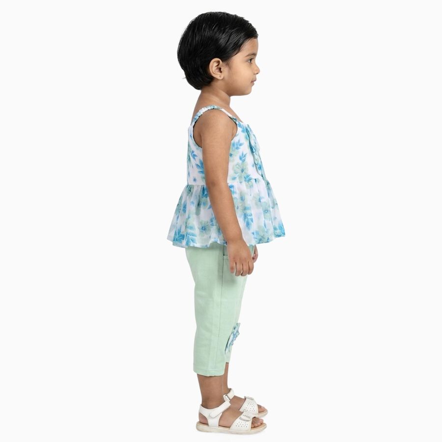 Girls' Capri Set, Light Green, large