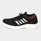 Men's Lace Up Sports Shoes, Black, small image number null