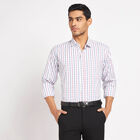 Checks Formal Shirt, White, small image number null