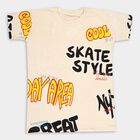 Boys' Cotton T-Shirt, गहरा पीला, small image number null