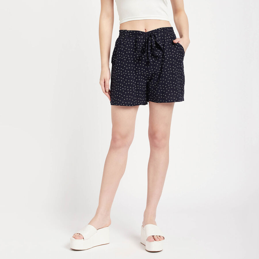 All Over Print Shorts, Navy Blue, large image number null
