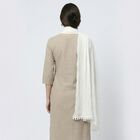 Women's White Solid Dupatta, सफ़ेद, small