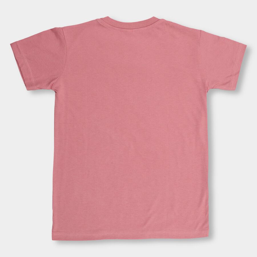 Boys' Half Sleeves T-Shirt , गुलाबी, large image number null