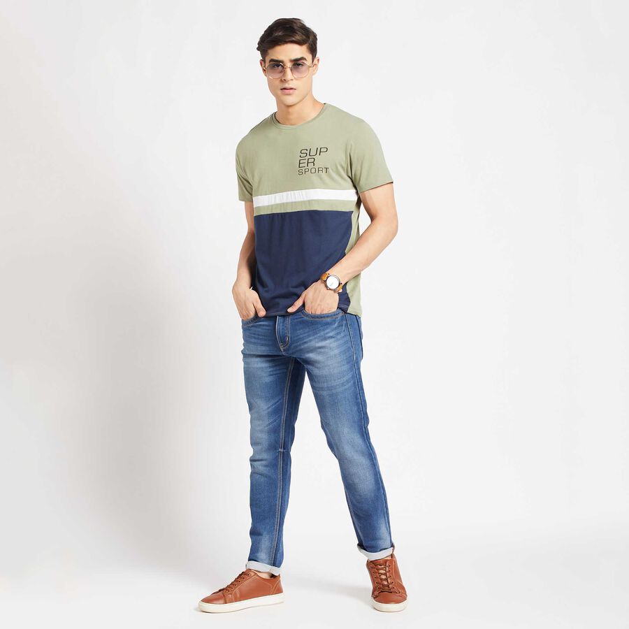 Round Neck T-Shirt, Light Green, large image number null