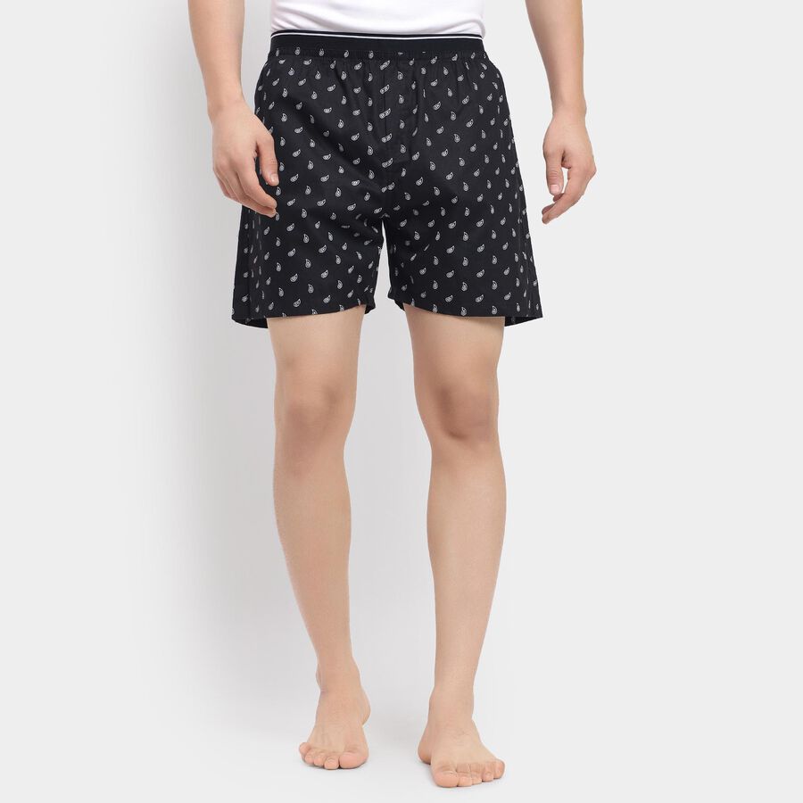Men's 100% Cotton Boxers , Black, large image number null