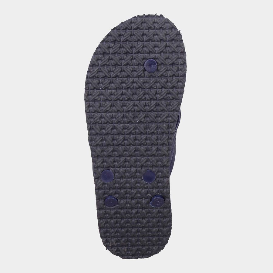 Men Printed Flip Flops, Navy Blue, large image number null