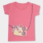 Girls' 100% Cotton T-Shirt , Fuchsia, small