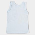Infants' 100% Cotton Vest, Light Blue, small