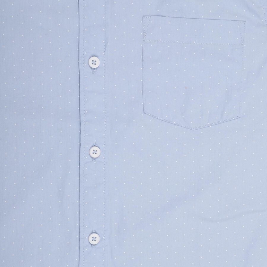 Boys' 100% Cotton Casual Shirt, हल्का नीला, large image number null