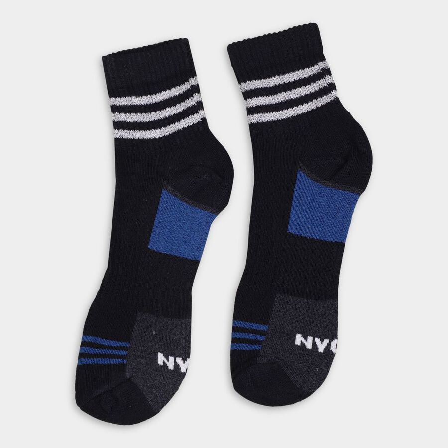 Men's Socks (Pack of 3), Navy Blue, large image number null