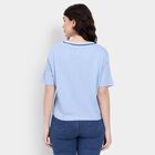 Ladies' 100% Cotton Crop  Top, Light Blue, small image number null