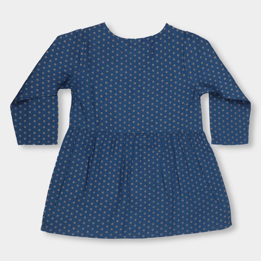 Girls' Blouse, Teal Blue, large image number null