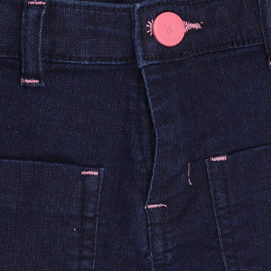 Girls' Shorts, गहरा नीला, large image number null