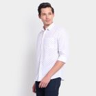 Men's 100% Cotton Casual Shirt, ऑफ व्हाइट, small image number null