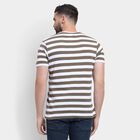 Men's Round Neck Half Sleeves T-Shirt , Khaki, small image number null