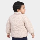 Infants' Beige Stand Collar Puffer Jacket, गहरा पीला, small
