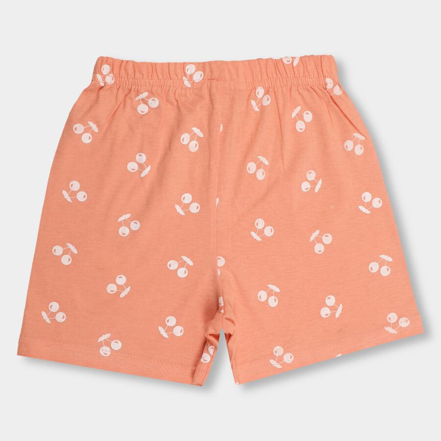 Girls' Shorts, पीच, large image number null