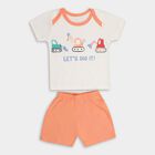 Infants' 100% Cotton Baba Suit , Orange, small image number null
