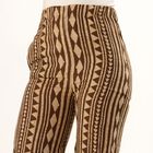 Women's Brown Regular Fit Geometric Pattern Palazzos, Brown, small image number null