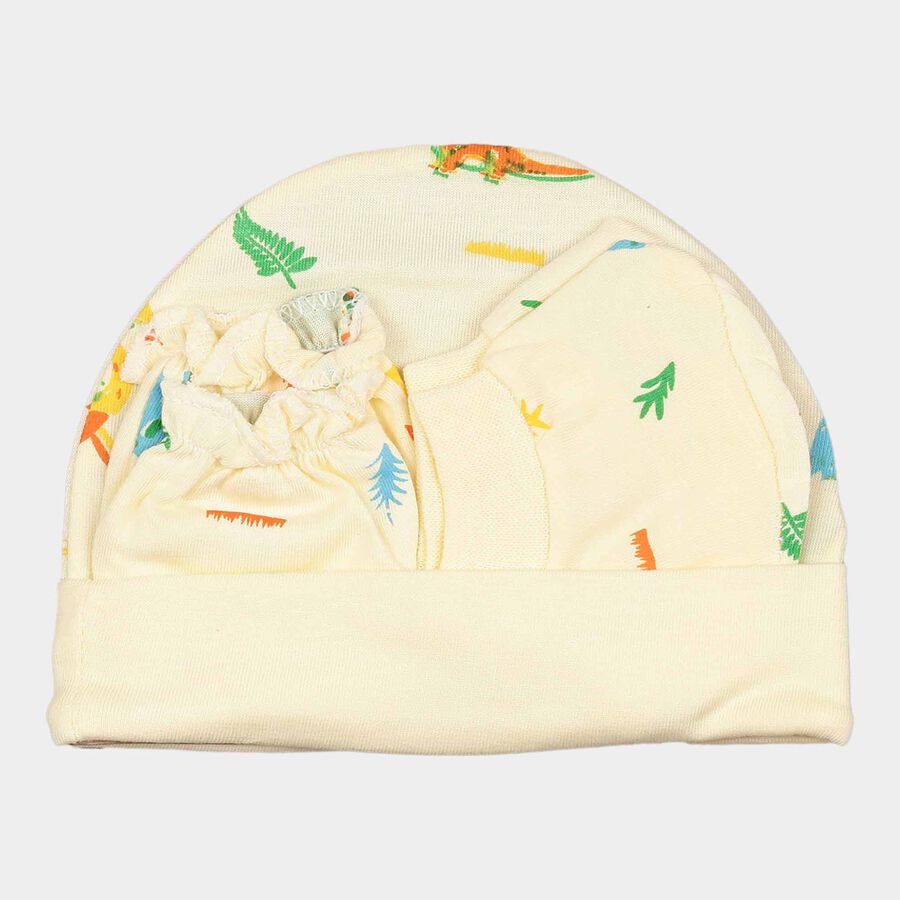 Infants Cotton Printed Baby Gift Set, Yellow, large image number null