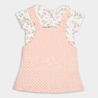 Infant Girl's 100% Cotton Top Skirt, Light Pink, small image number null