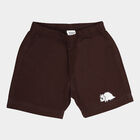 Infants Cotton Solid Half Pant, Brown, small image number null
