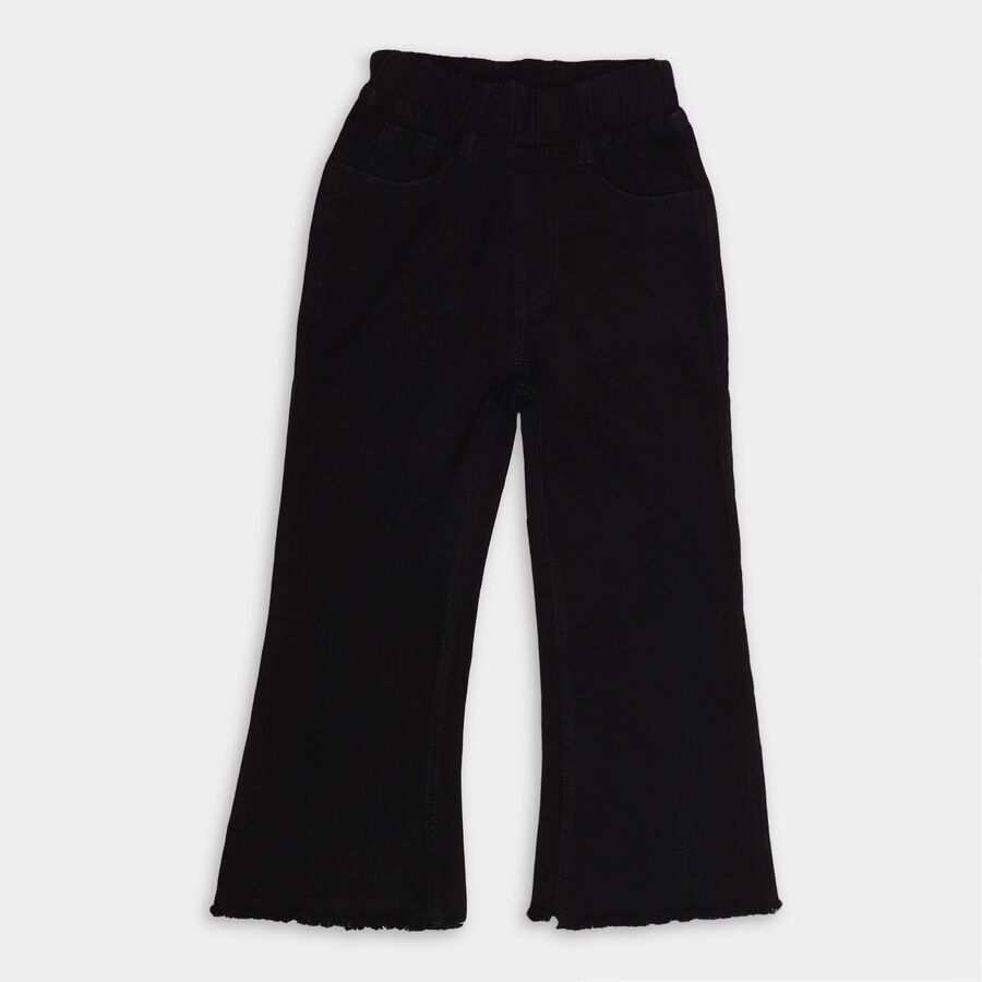 Girl's Jeans , काला, large image number null