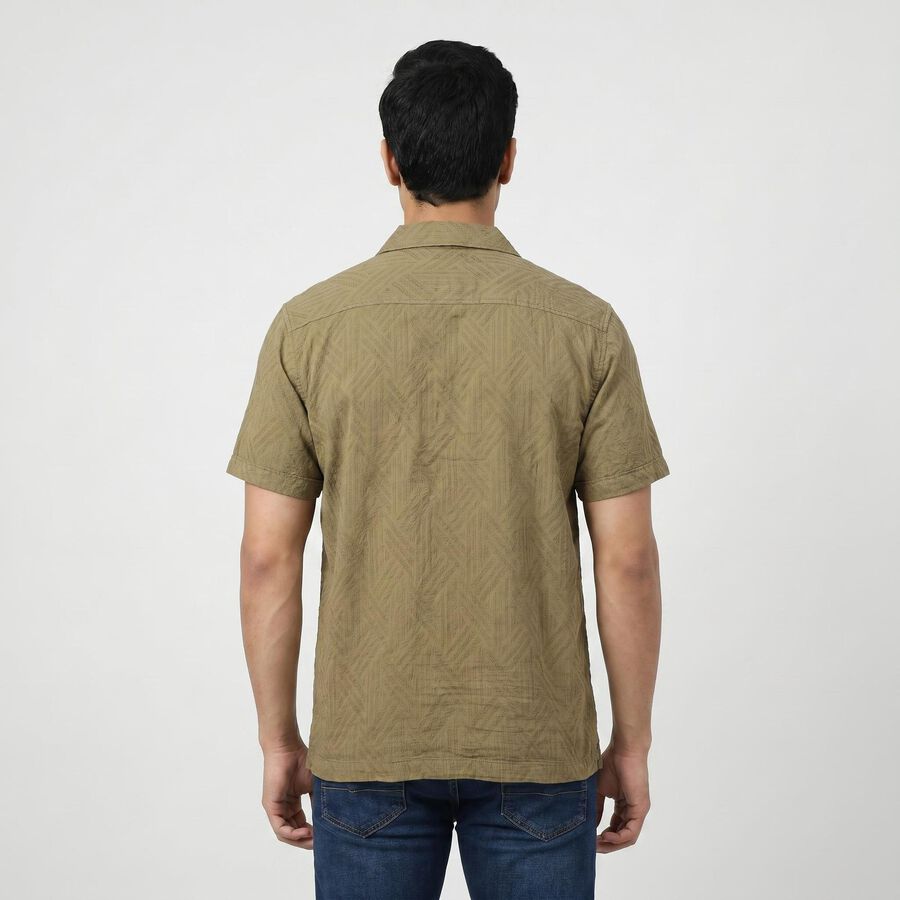 Men's Green Casual Shirt, Light Green, large