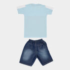 Boys Cotton Baba Suit, Light Blue, small image number null