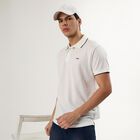 Men's Collared Half Sleeves T-Shirt, White, small image number null