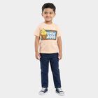 Boys' Half Sleeves T-Shirt, नारंगी, small