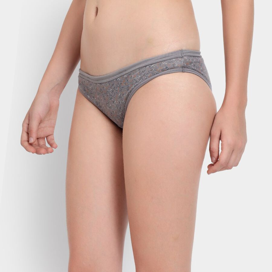Ladies' Cotton Panty, Dark Grey, large image number null