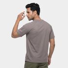 Men's Grey Crew Neck Regular Drifit T-Shirt, गहरा ग्रे, small